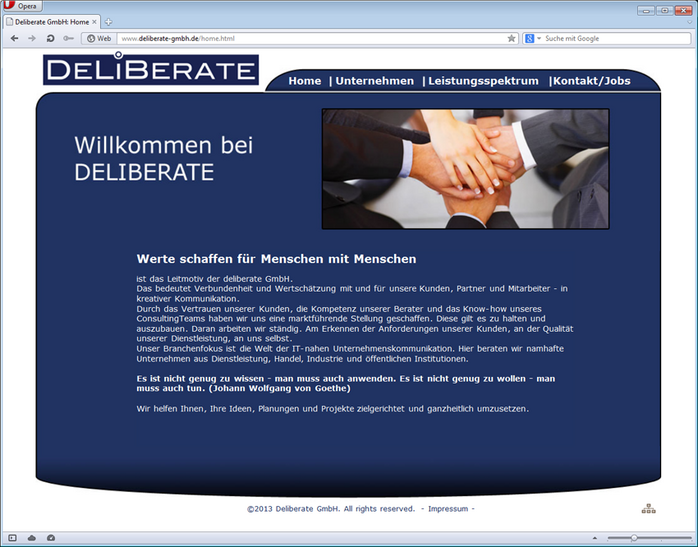Website Deliberate