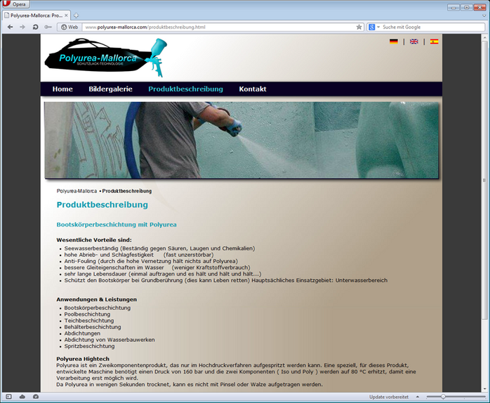 Website Polyurea Mallorca