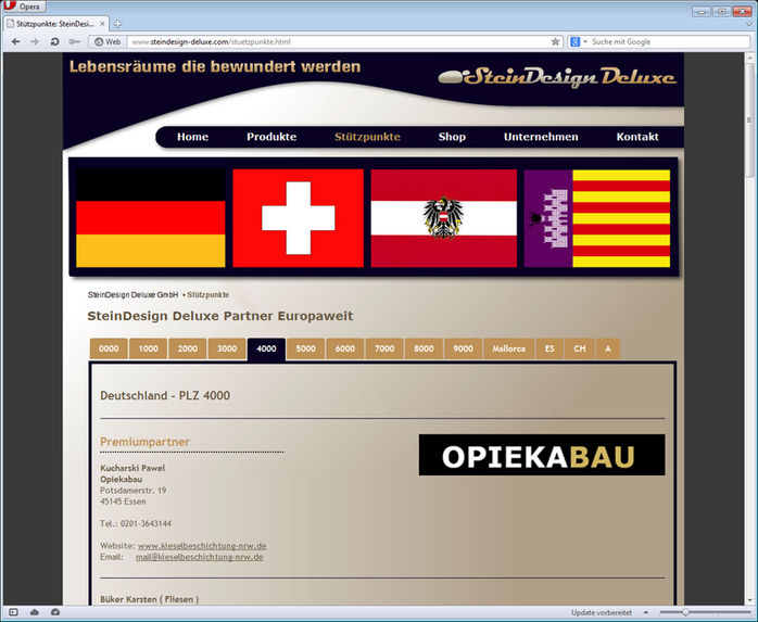 Website SteinDesign Deluxe