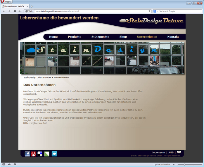Website SteinDesign Deluxe