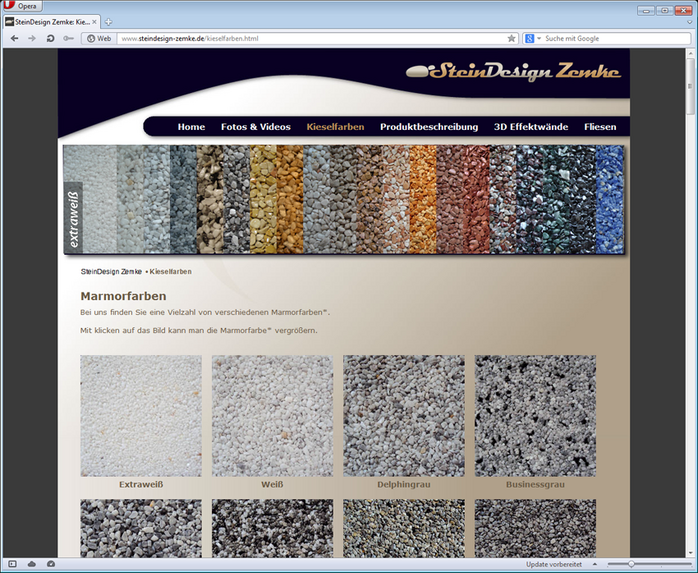Website SteinDesign Zemke